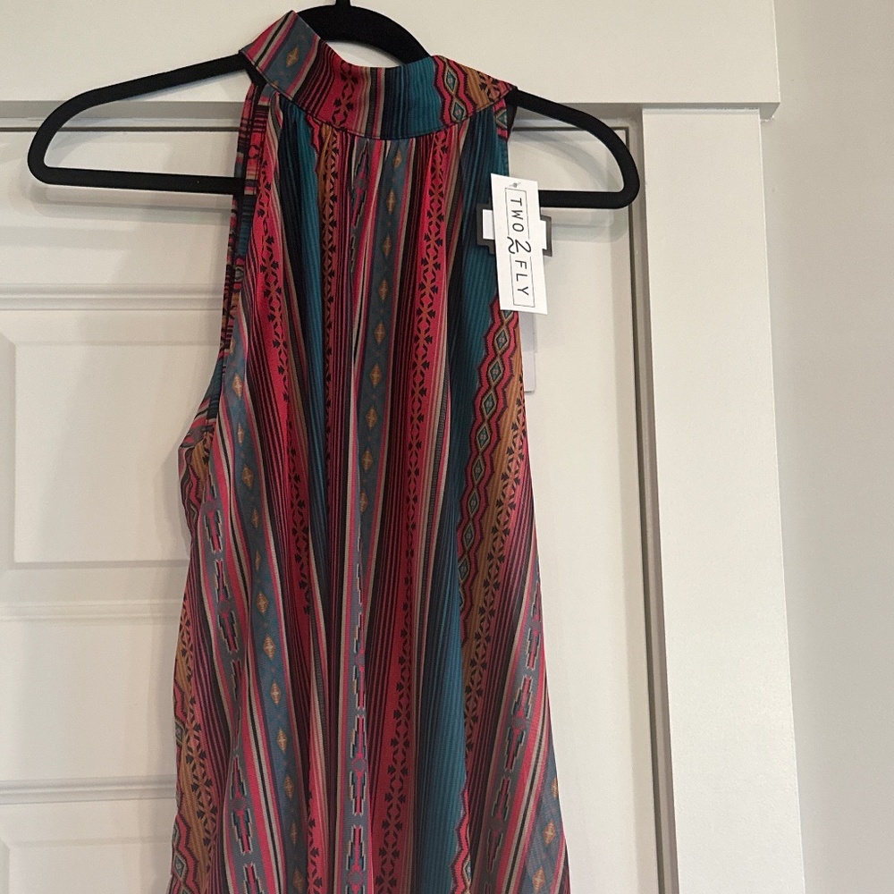 Halter style country flair top